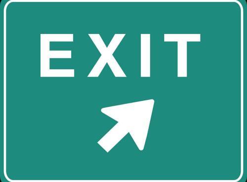 Exit Schild