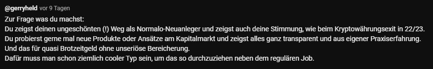 Was mache ich richtig?
